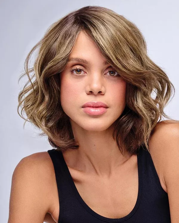 10 inch Au Naturel Waves Topper Monofilament Part Synthetic Hair by Hairdo