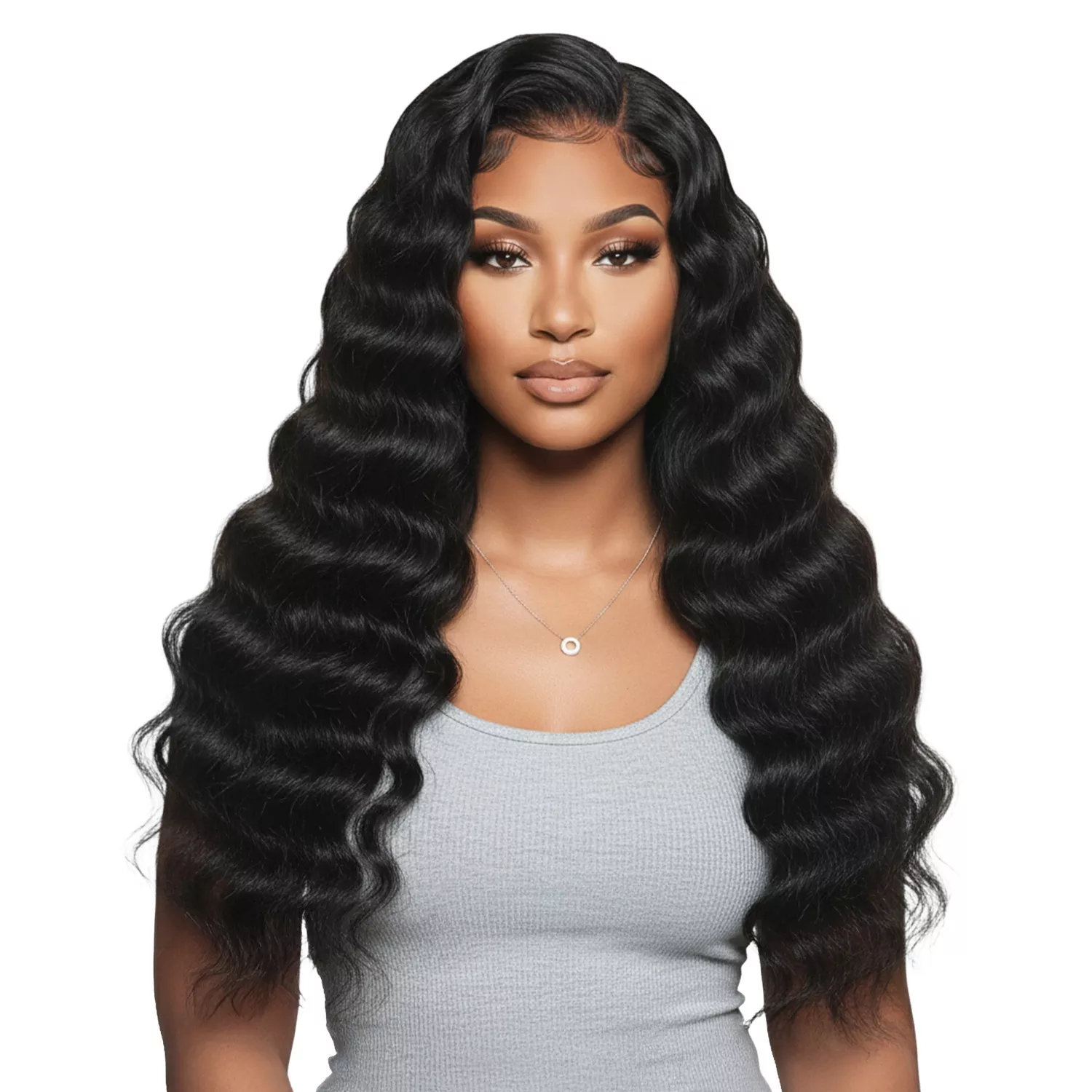 100% Virgin Remi Human Hair HD Lace Wig Loose Deep 28″