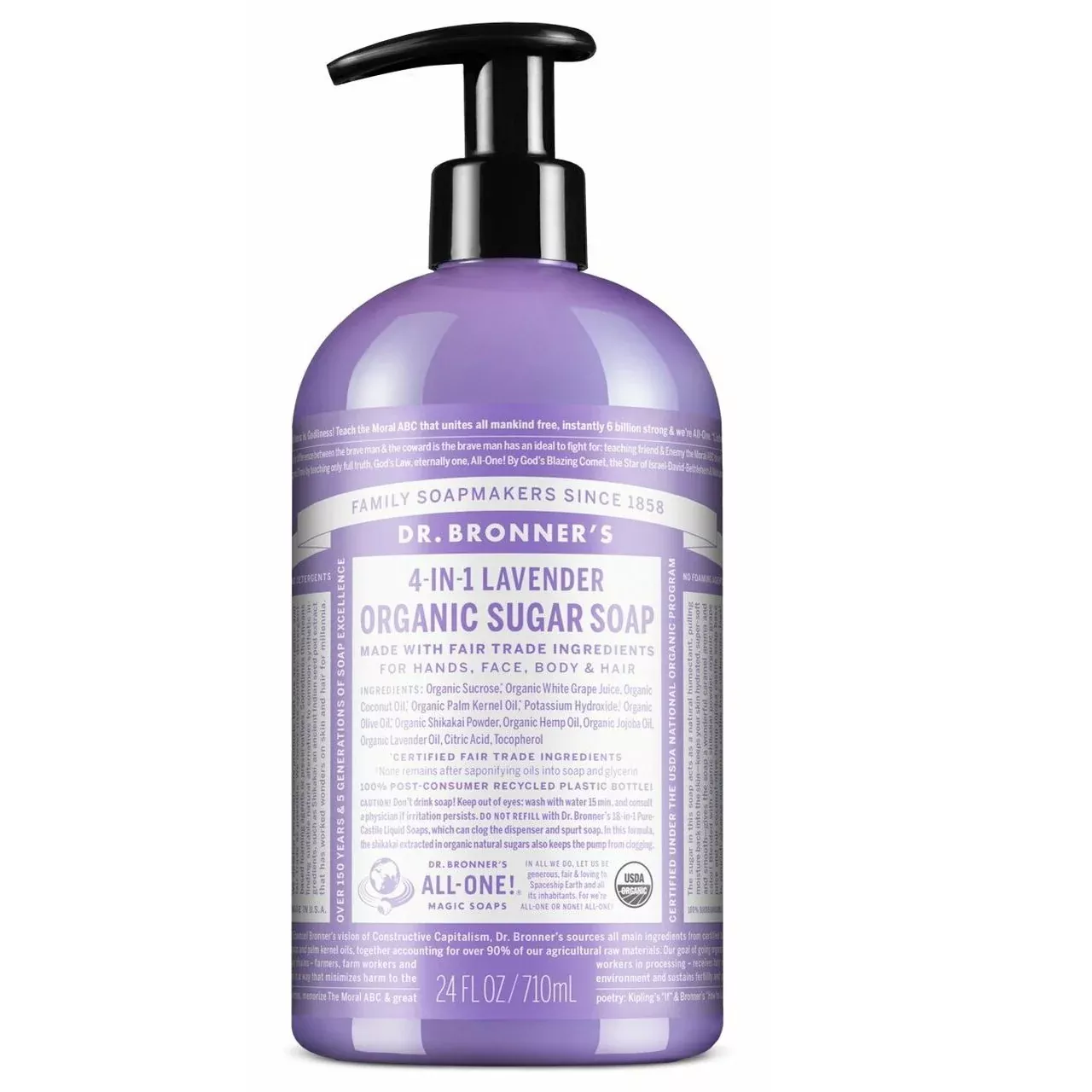 4-in-1 Sugar Pump Soap – Lavender