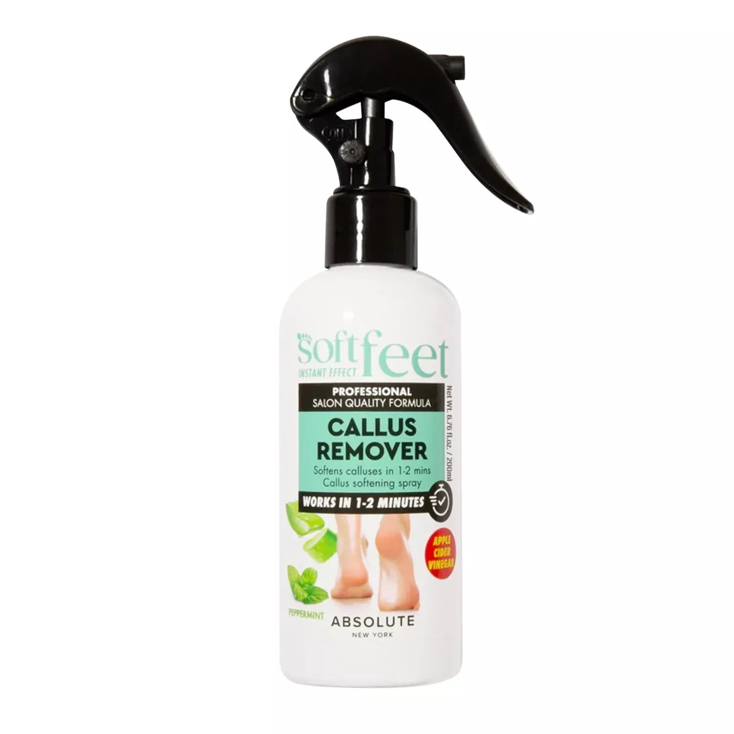 Absolute New York Soft Feet Callus Remover Spray 6.76oz/200ml