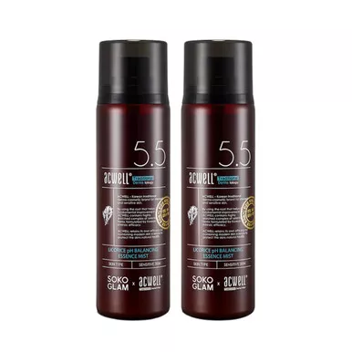ACWELL Licorice pH Balancing Essence Mist — 2×100 ml