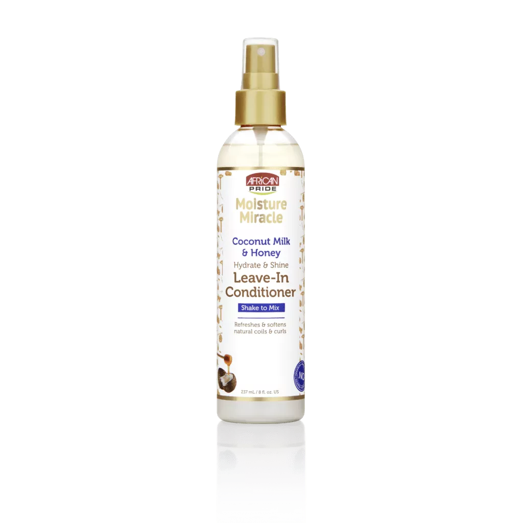 AFRIACAN PRIDE MOISTURE MIRACLE COCONUT MILK & HONEY LEAVE - IN CONDITIONER 8oz