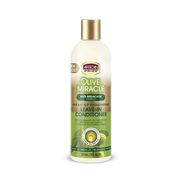 AFRIACAN PRIDE OLIVE OIL MIRACLE LEAVE-IN CONDITIONER 12oz