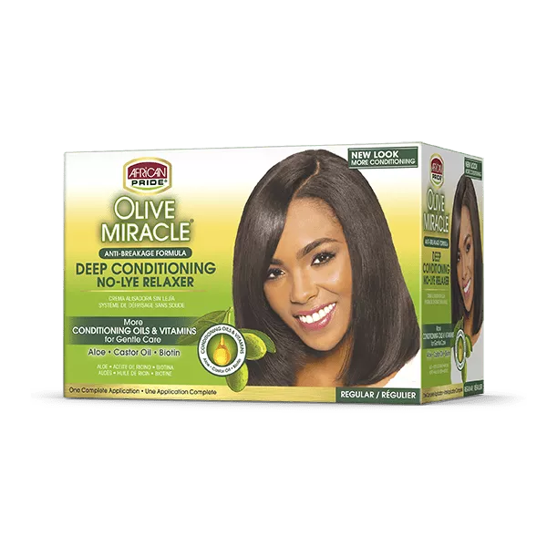 AFRIACAN PRIDE OLIVE OIL MIRACLE RELAXER KIT