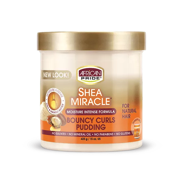 AFRIACAN PRIDE SHEA MIRACLE BOUNCY CURLS PUDDING 15oz
