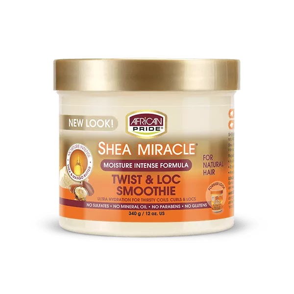 AFRIACAN PRIDE SHEA MIRACLE TWIST & LOC SMOOTHIE 12oz