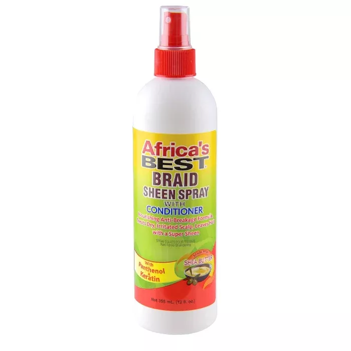 Africa’s Best BRAID SHEEN SPRAY with Conditioner 12 oz