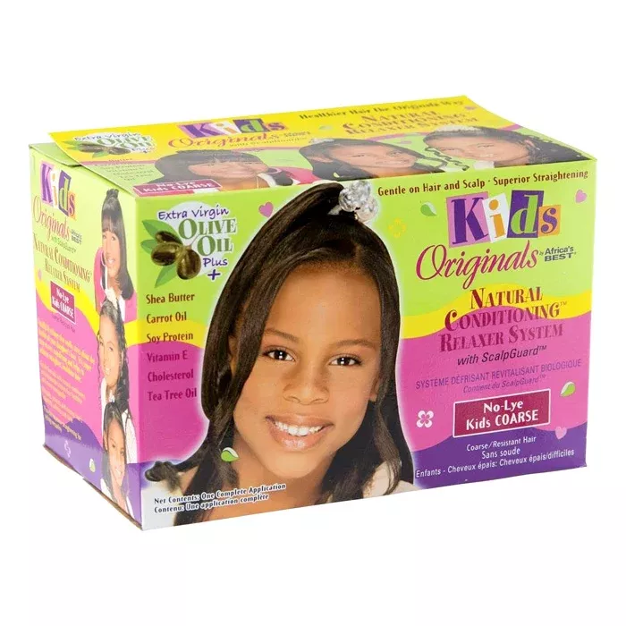 Africa’s Best KIDS ORGANICS No-Lye Conditioning Relaxer System Kit (Regular/Coarse)