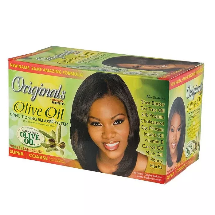 Africa’s Best Originals Olive Oil No-Lye CONDITIONING Relaxer System Regular or Super