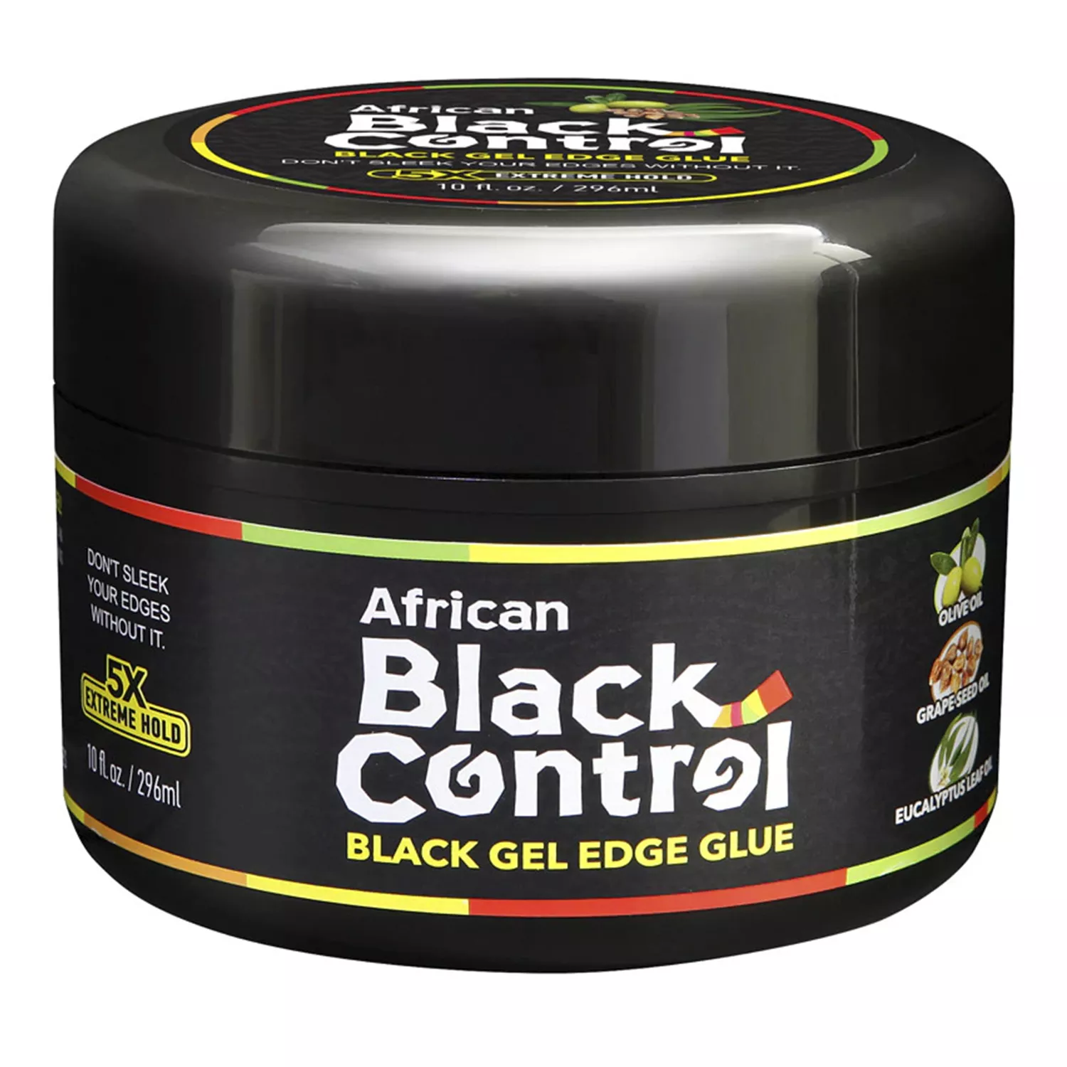African Black Control Black Gel Edge Glue