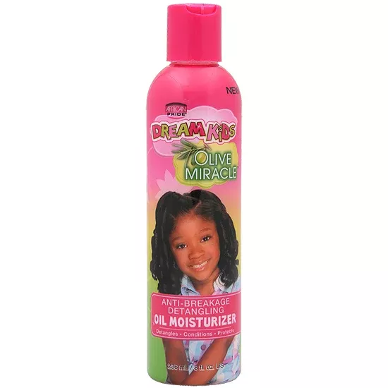 African Pride Dream Kids Olive Miracle Anti-Breakage Detangling Oil Moisturizer 8oz