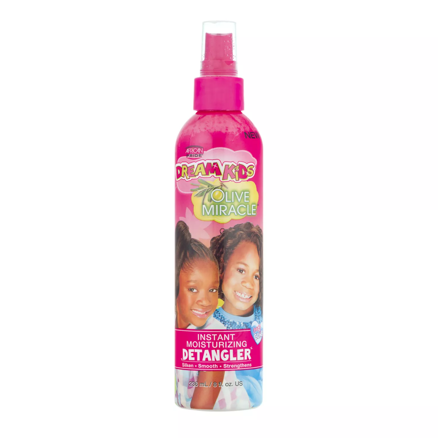 African Pride Dream Kids Olive Miracle Instant Moisturizing Detangler Spray 8oz/ 236ml