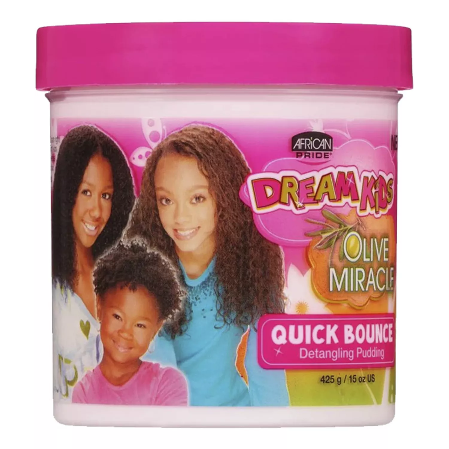 African Pride Dream Kids Olive Miracle Quick Bounce Detangling Pudding 15oz/ 425g