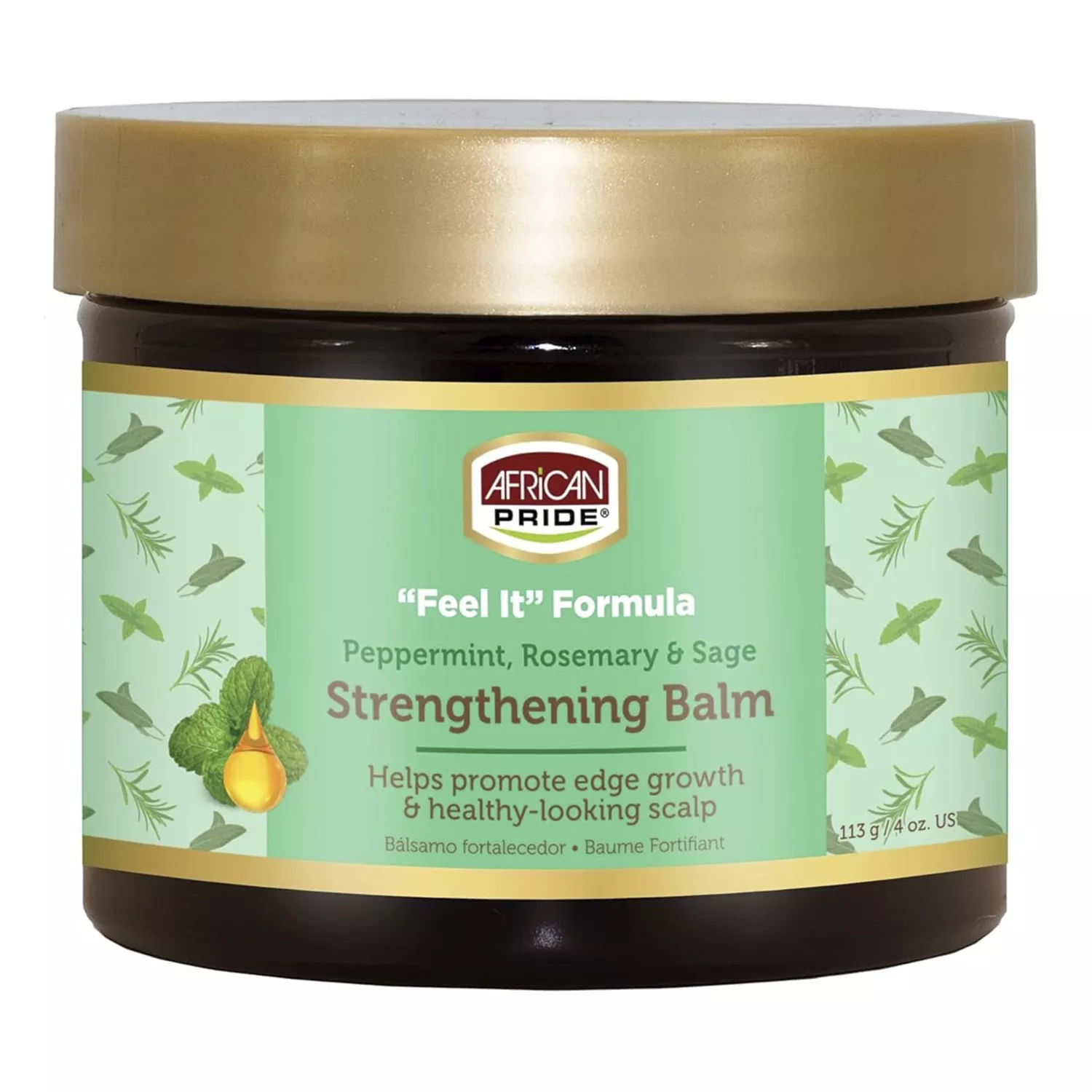 African Pride Feel It Formula Strengthening Balm 4oz/ 113g