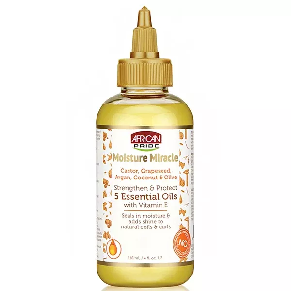 African Pride Moisture Miracle Strenthen & Protect 5 Essential Oils 4oz