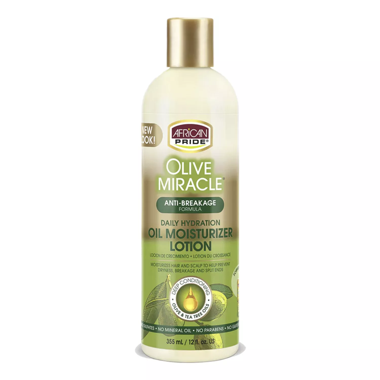 African Pride Olive Miracle Daily Hydration Oil Moisturizer Lotion 12oz/ 355ml