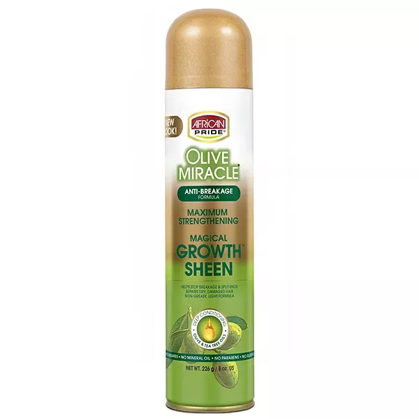 African Pride Olive Miracle Growth Sheen 8oz