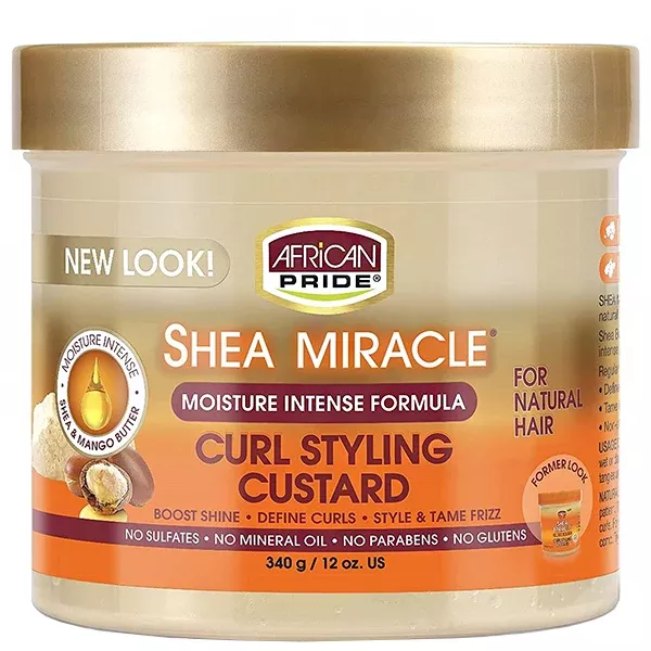 African Pride Shea Miracle Curl Styling Custard 12oz