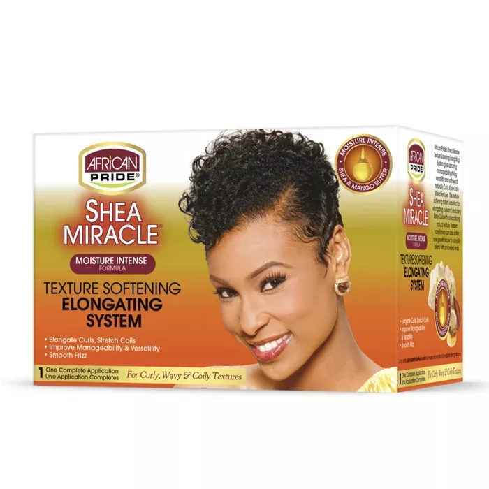 African Pride Shea Miracle Moisture Intense – TEXTURE SOFTENING ELONGATING SYSTEM