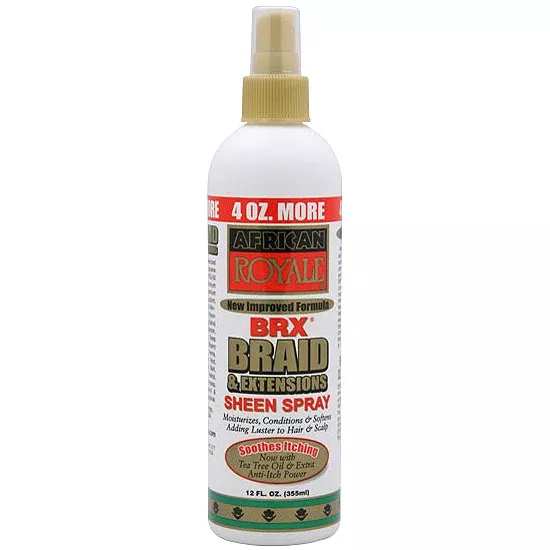 African Royale BRX Braid & Extensions Sheen Spray 12oz