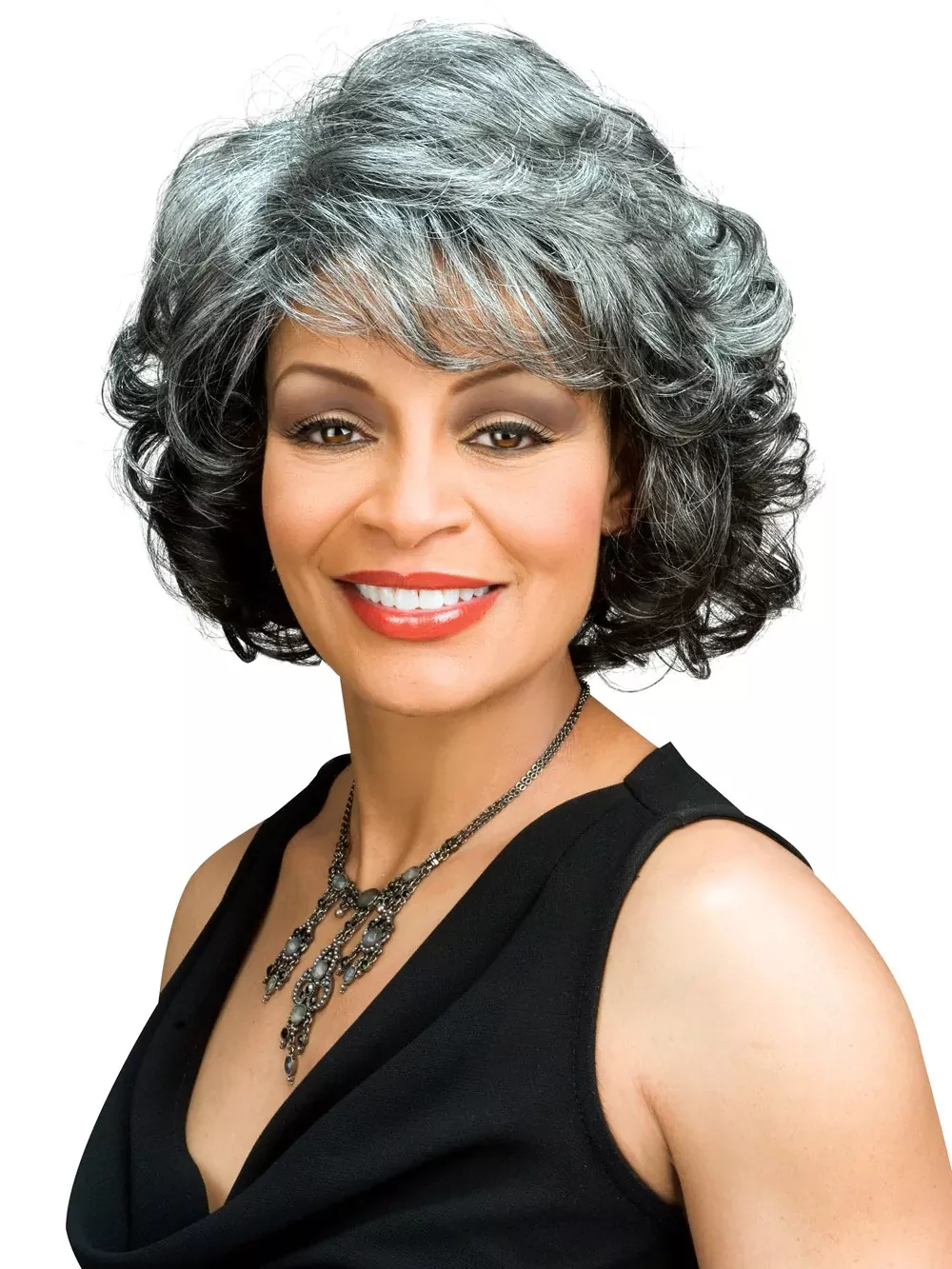 ALICIA FOXY SILVER SYNTHETIC WIG - BARBARA