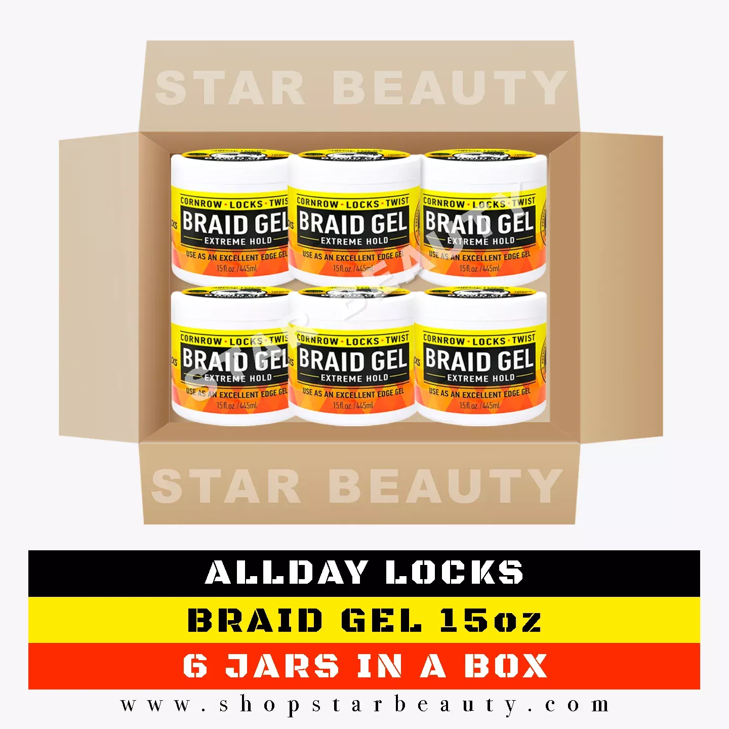 AllDay Locks Braid Gel 15ozoz