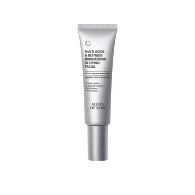 Allies of Skin Multi Acids & Retinoid Brightening Sleeping Facial - 1.7 oz (50ml)
