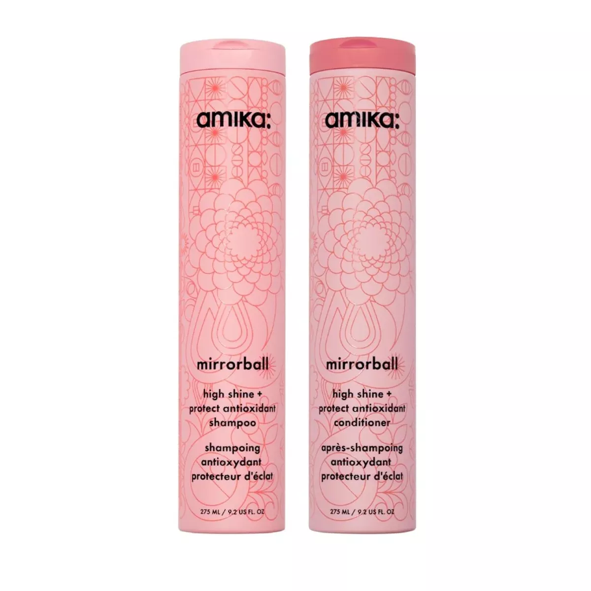 Amika Mirrorball High Shine + Protect Antioxidant Shampoo and Conditioner Duo