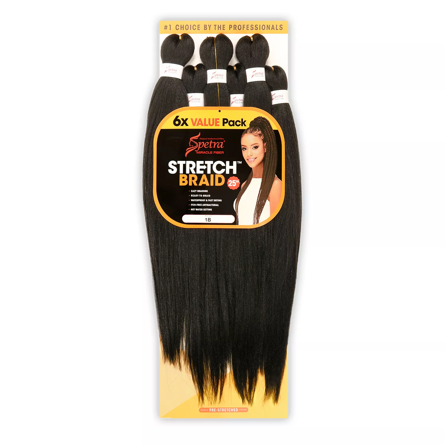Amore Mio Pre-Stretched EZ Ready Braid 6X Value Pack Stretch Braid 25"