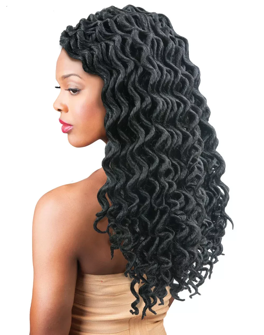 Amour Crochet Braids Natty Goddess Dreadlocks Deep Wavy 16″