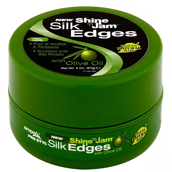 Ampro Pro Styl Shine n' Jam Silk Edges With Olive Oil 2oz
