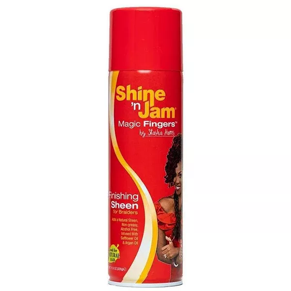 Ampro Shine 'N Jam Magic Fingers Finishing Sheen for Braiders 11.05oz