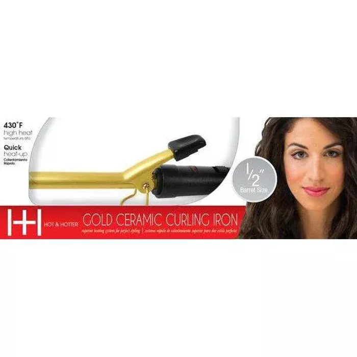 Annie Hot & Hotter Ceramic Electrical Curl Iron – Gold