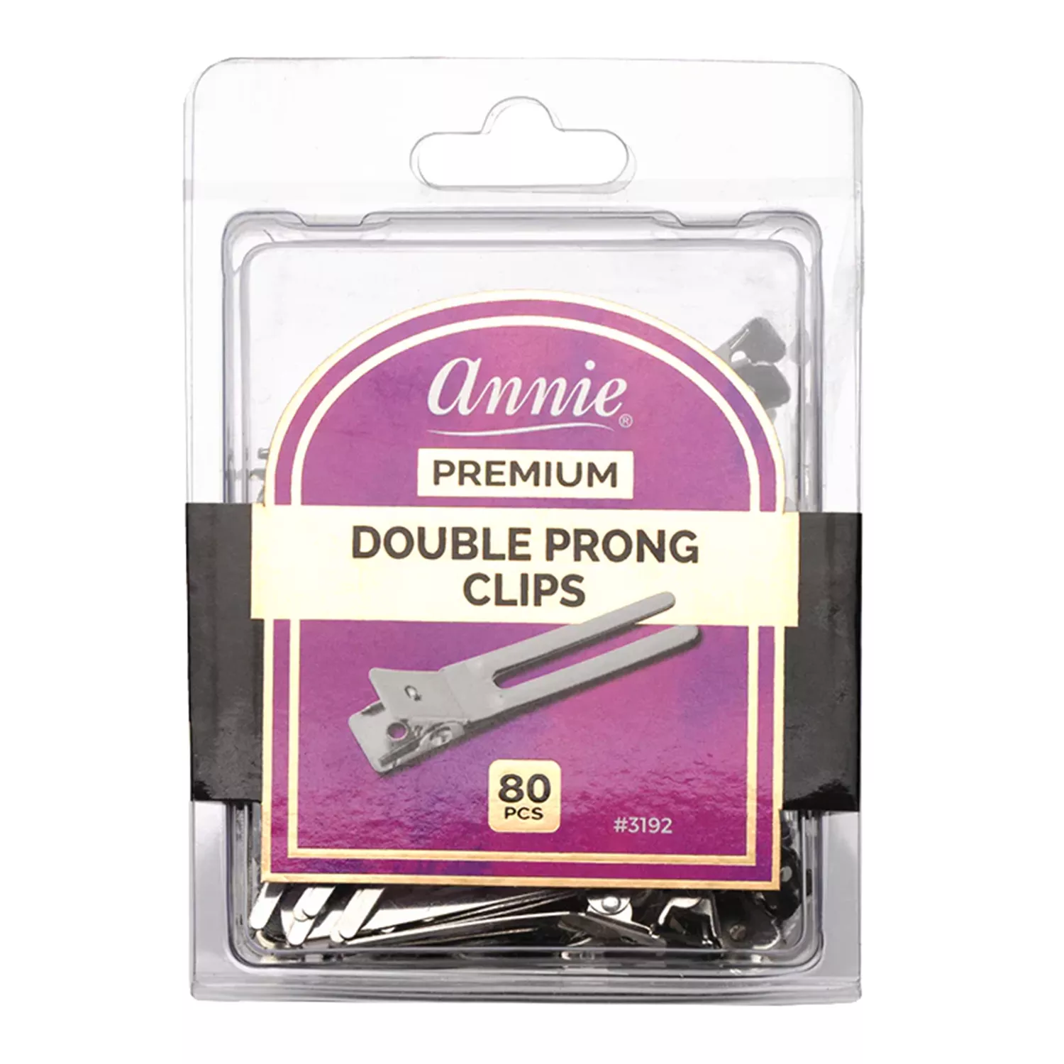 Annie Premium Double Prong Clips 80ct