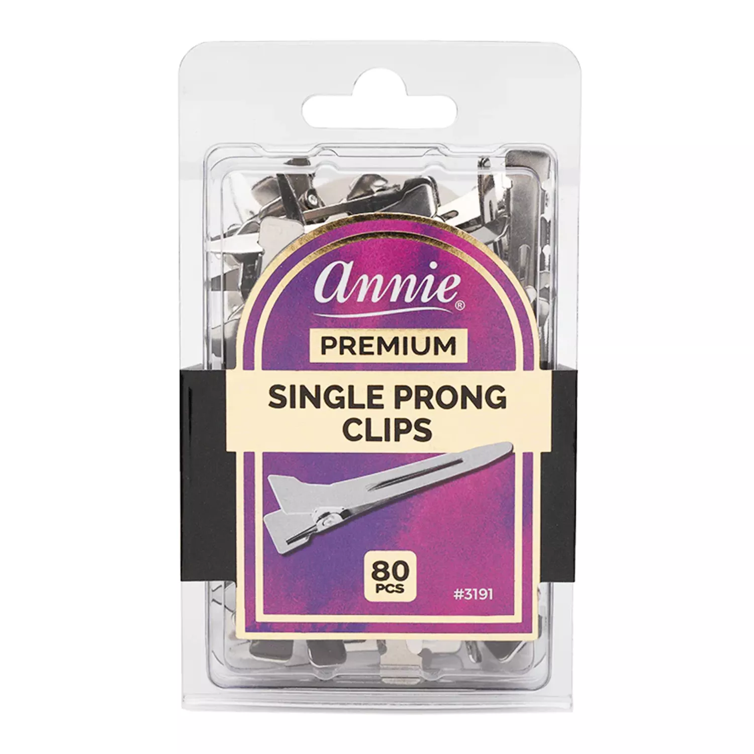 Annie Premium Single Prong Clips 80ct