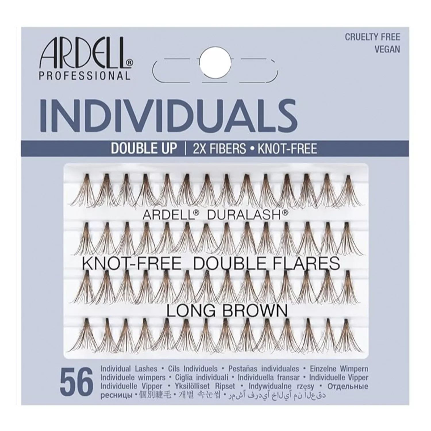 Ardell Cruelty Free Vegan Double Up Individuals Eyelashes Brown