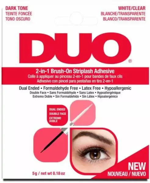 ARDELL DUO 2-IN-1 BRUSH-ON STRIP LASH ADHESIVE DARK AND CLEAR