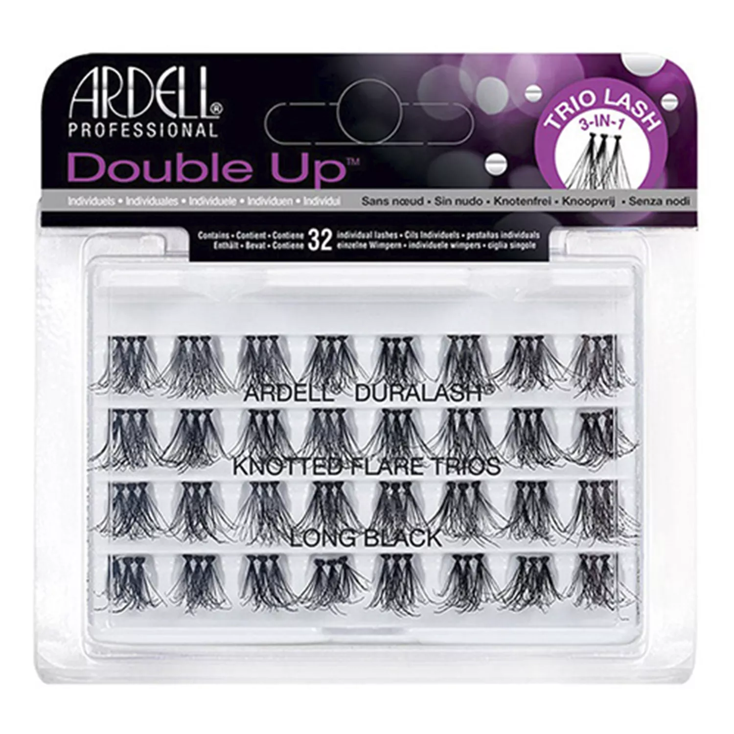 Ardell Professional Double Up Knotted Flare Trios Eyelashes