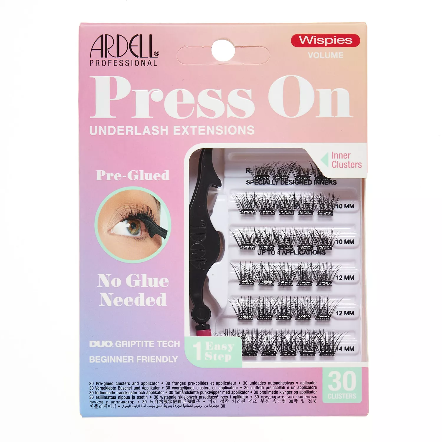 Ardell Professional Press On Pre-Glued Underlash Extensions Cluster