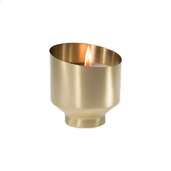 AROMATIQUE ELDERFLOWER VETIVER BRASS CANDLE