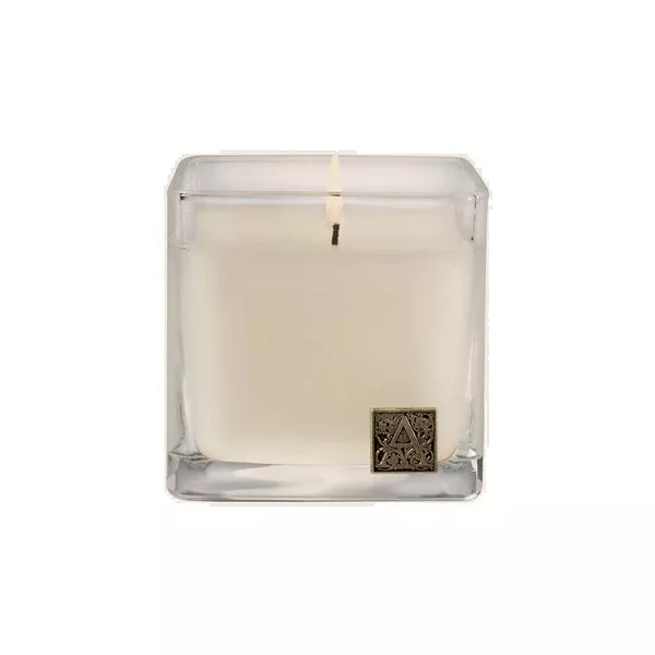AROMATIQUE GINGERBREAD BRULEE GLASS CUBE CANDLE