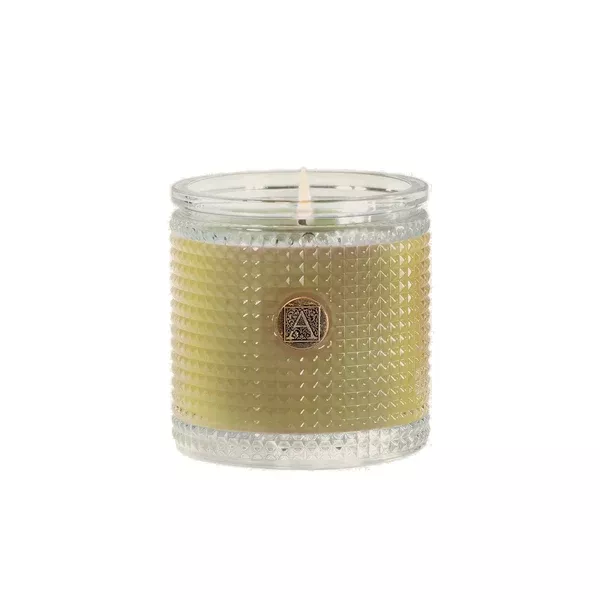AROMATIQUE GRAPEFRUIT FANDANGO TEXTURED GLASS CANDLE