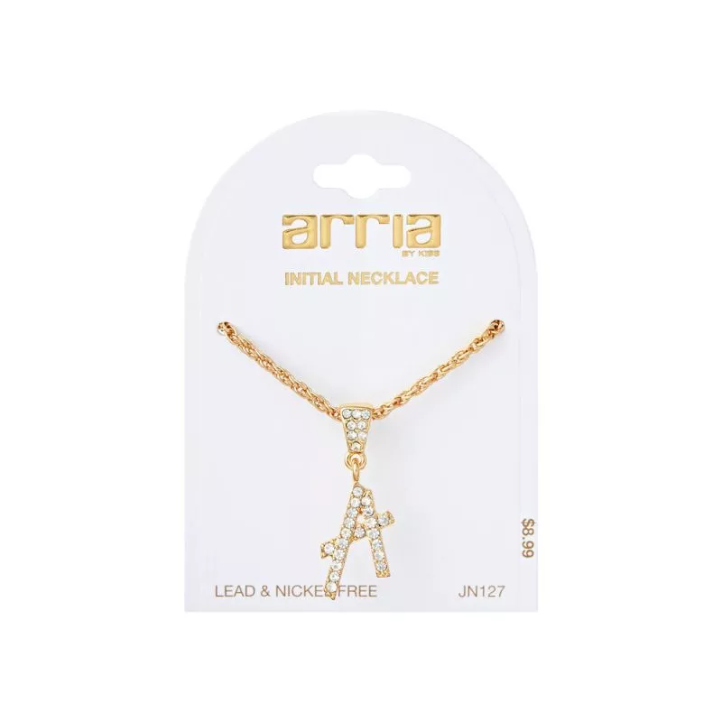 ARRIA GLAM GOLD INITIAL NECKLACE