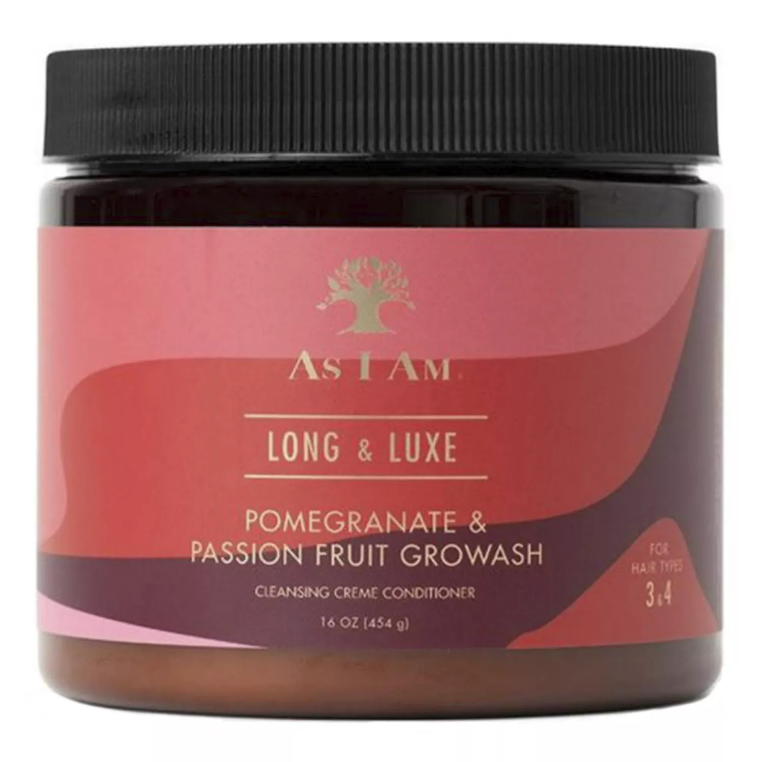 As I Am Long & Luxe Pomegranate & Passion Fruit Growash 16oz/ 454g