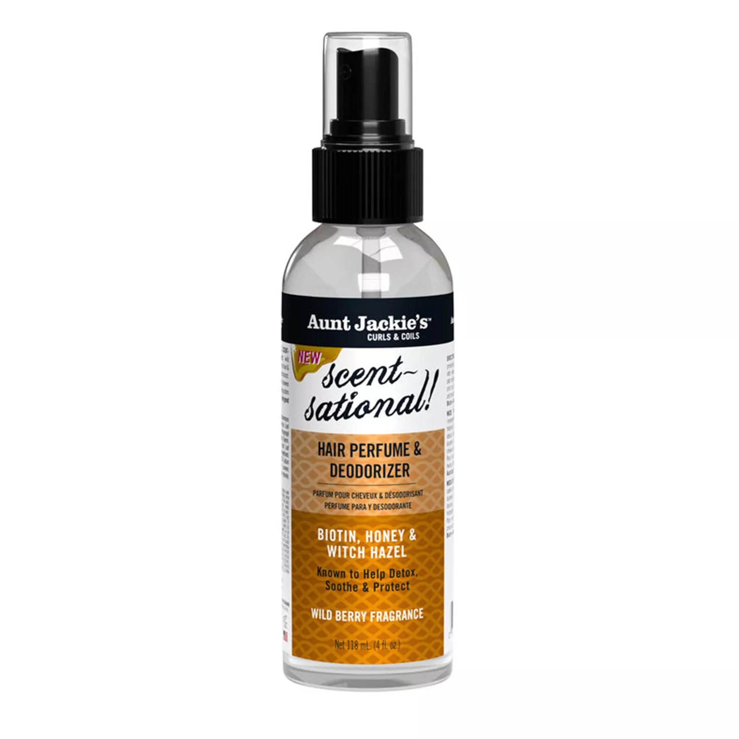 Aunt Jackie's Biotin, Honey & Witch Hazel Scent Sational Hair Perfume & Deodorizer 4oz/ 118ml