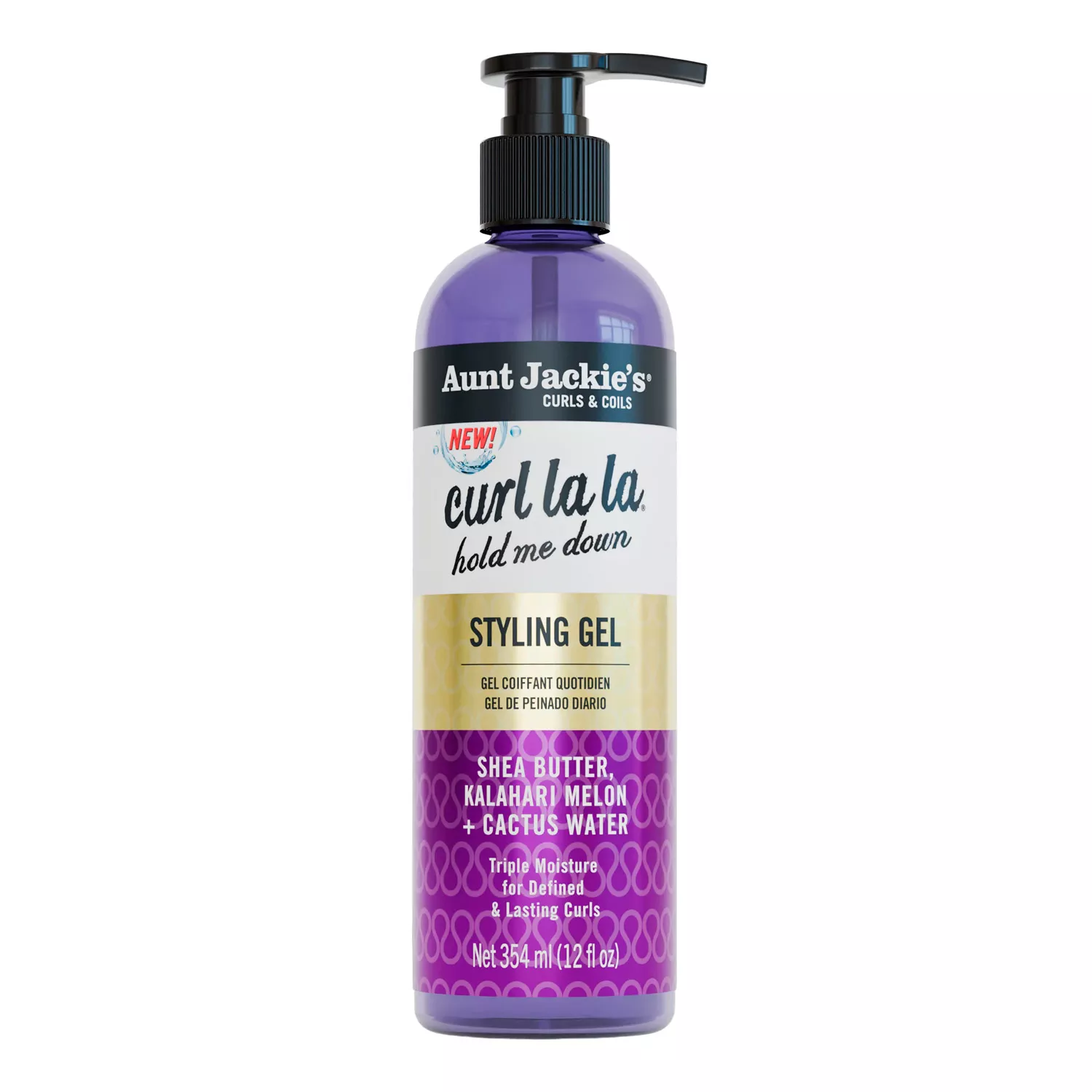 Aunt Jackie's Curl La La Hold Me Down Styling Gel Shea Butter 12oz/ 354ml