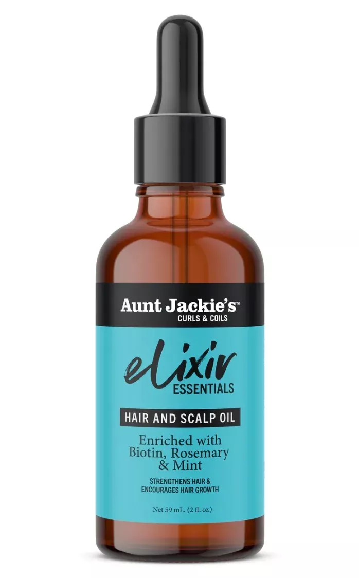 Aunt Jackie’s Elixir Essentials Hair & Scalp Oil – Biotin, Rosemary & Mint