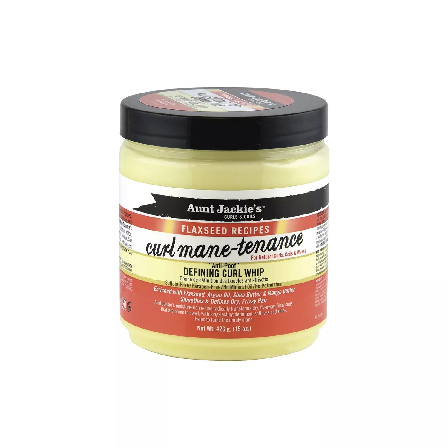 Aunt Jackie's Flaxseed Recipes Curl Mane-Tenance Defining Curl Whip 15oz/ 426g