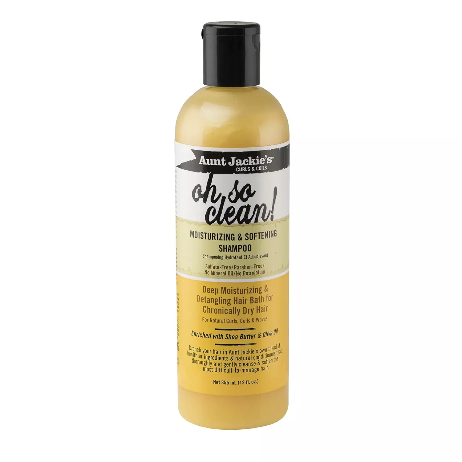 Aunt Jackie's Oh So Clean Moisturizing & Softening Shampoo 12oz/ 355ml