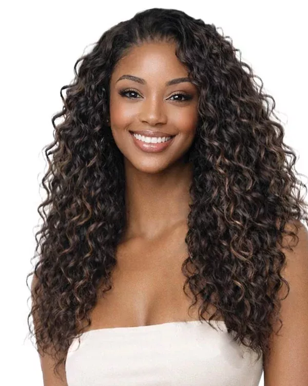 Aurelia Lace Front Human Hair Blend Wig by Bobbi Boss